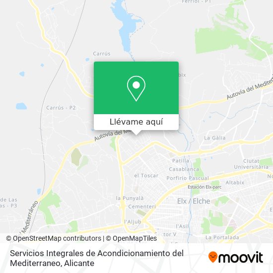 Mapa Servicios Integrales de Acondicionamiento del Mediterraneo