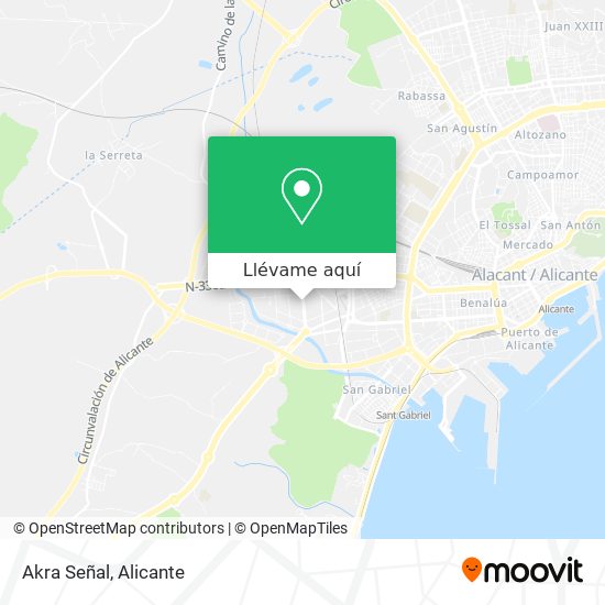 Mapa Akra Señal