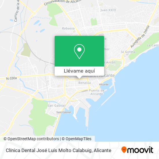 Mapa Clínica Dental José Luís Molto Calabuig
