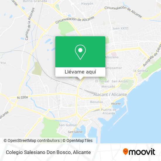 Mapa Colegio Salesiano Don Bosco