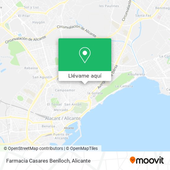 Mapa Farmacia Casares Benlloch