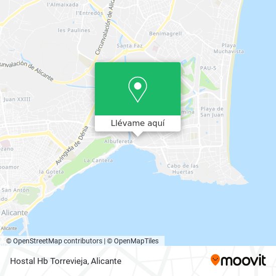Mapa Hostal Hb Torrevieja