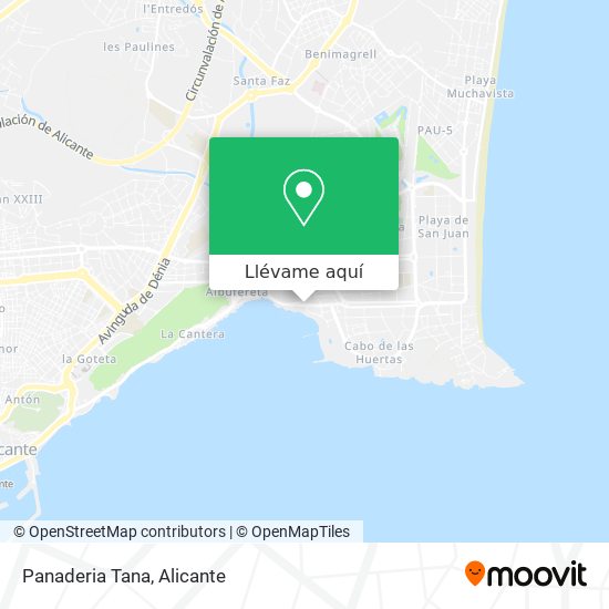 Mapa Panaderia Tana