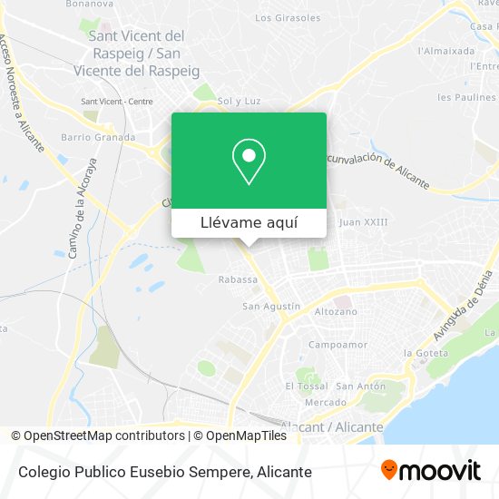Mapa Colegio Publico Eusebio Sempere