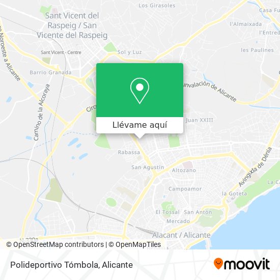 Mapa Polideportivo Tómbola