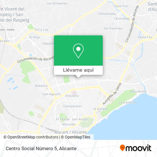 Mapa Centro Social Número 5