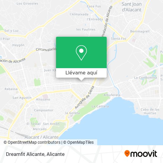 Mapa Dreamfit Alicante