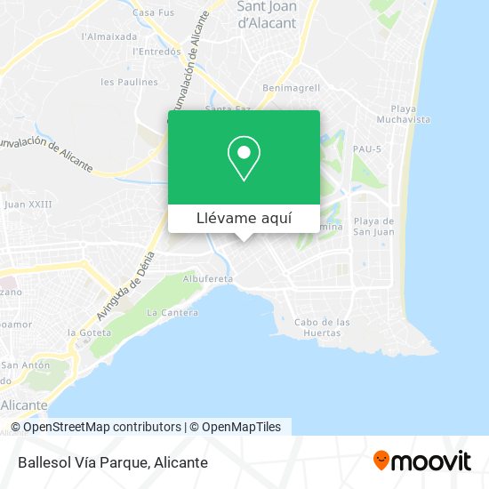 Mapa Ballesol Vía Parque