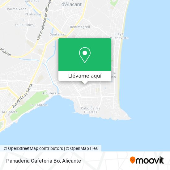 Mapa Panaderia Cafeteria Bo