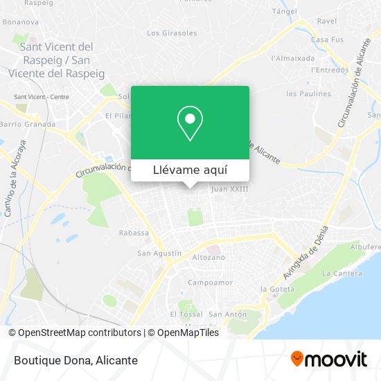 Mapa Boutique Dona