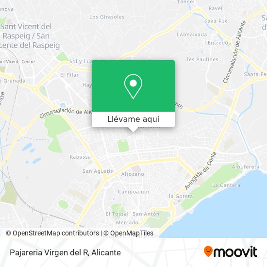 Mapa Pajareria Virgen del R