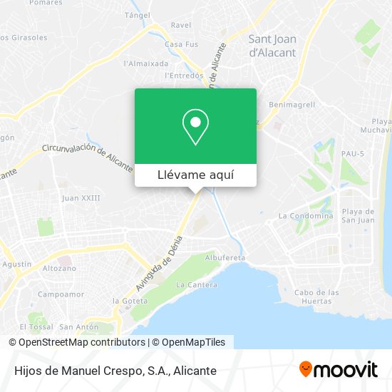 Mapa Hijos de Manuel Crespo, S.A.