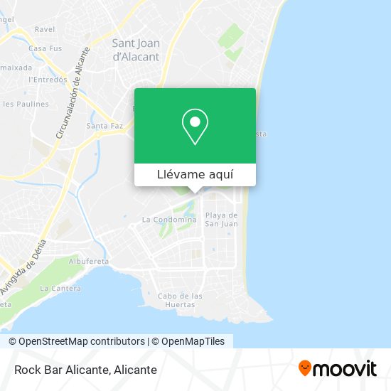 Mapa Rock Bar Alicante