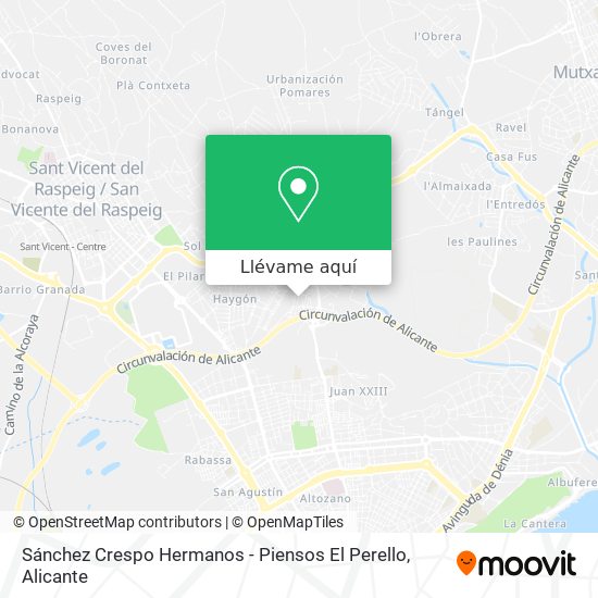 Mapa Sánchez Crespo Hermanos - Piensos El Perello