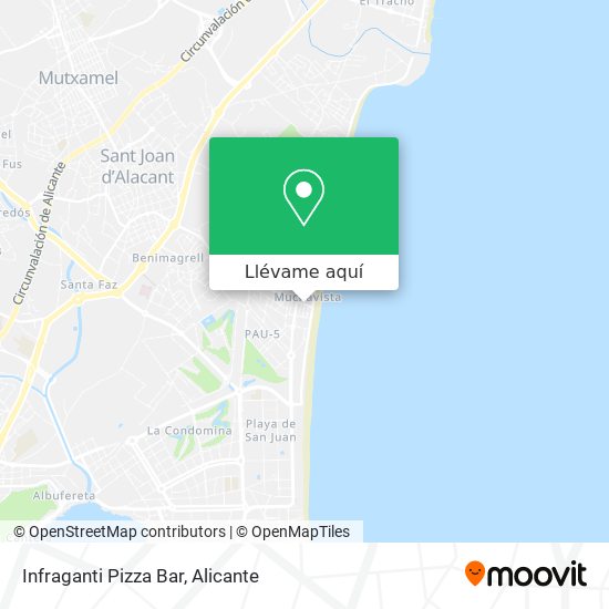 Mapa Infraganti Pizza Bar