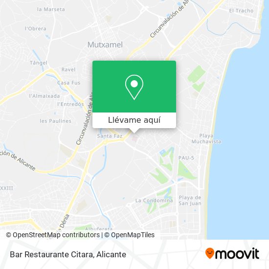 Mapa Bar Restaurante Citara