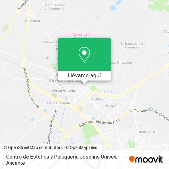 Mapa Centro de Estetica y Peluqueria Josefine Unisex