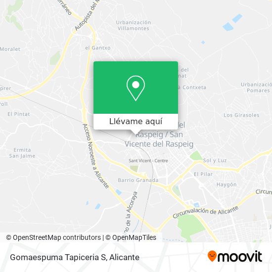Mapa Gomaespuma Tapiceria S