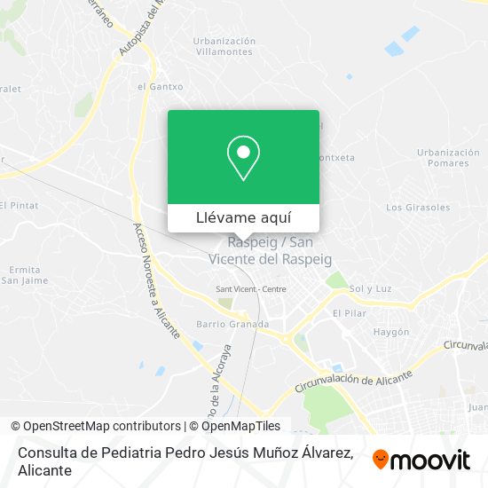 Mapa Consulta de Pediatria Pedro Jesús Muñoz Álvarez