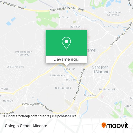 Mapa Colegio Cebat