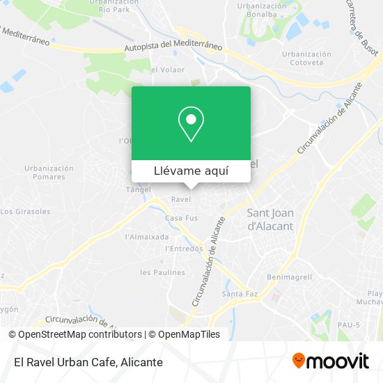 Mapa El Ravel Urban Cafe