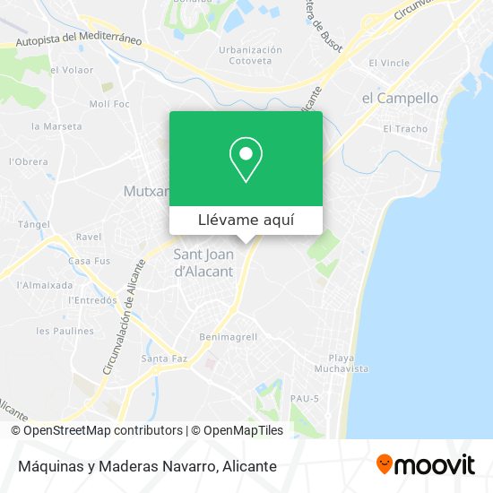 Mapa Máquinas y Maderas Navarro