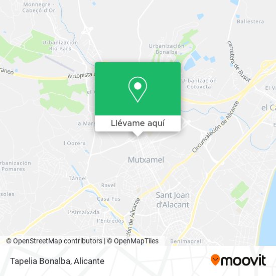 Mapa Tapelia Bonalba
