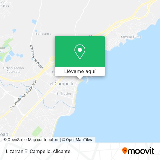 Mapa Lizarran El Campello