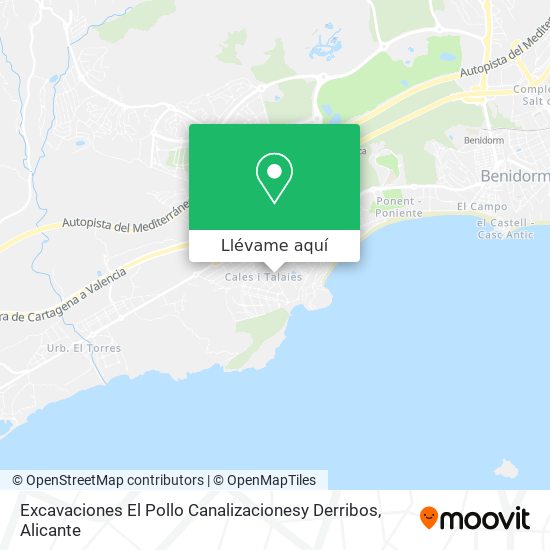 Mapa Excavaciones El Pollo Canalizacionesy Derribos