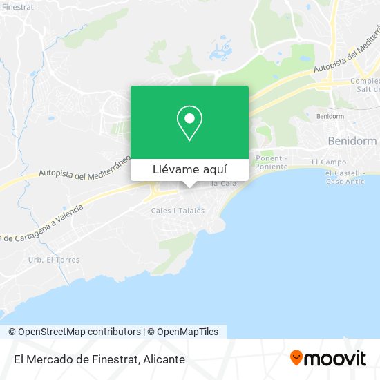 Mapa El Mercado de Finestrat