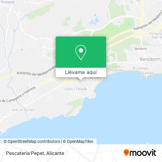 Mapa Pescateria Pepet