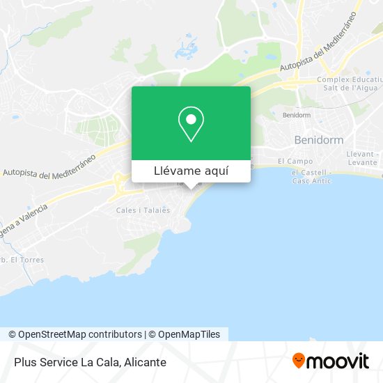 Mapa Plus Service La Cala