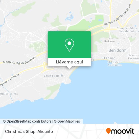 Mapa Christmas Shop
