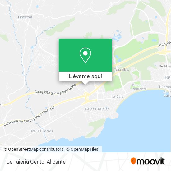 Mapa Cerrajeria Gento