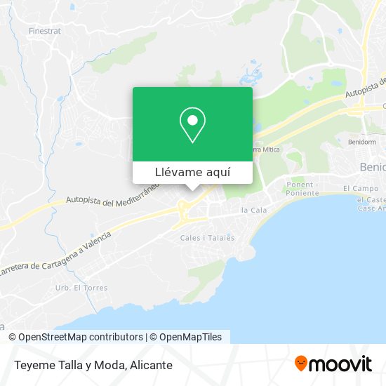 Mapa Teyeme Talla y Moda