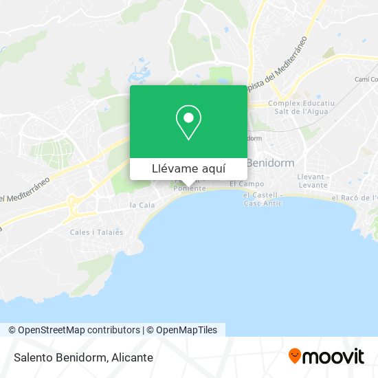 Mapa Salento Benidorm