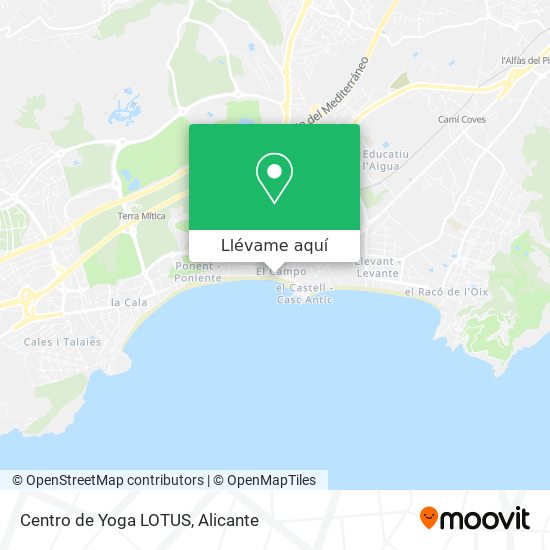 Mapa Centro de Yoga LOTUS