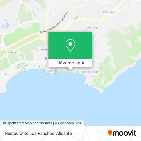 Mapa Restaurante Los Ranchos