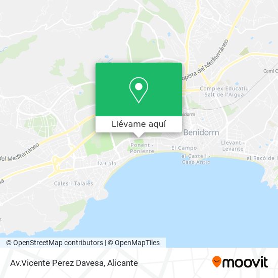 Mapa Av.Vicente Perez Davesa