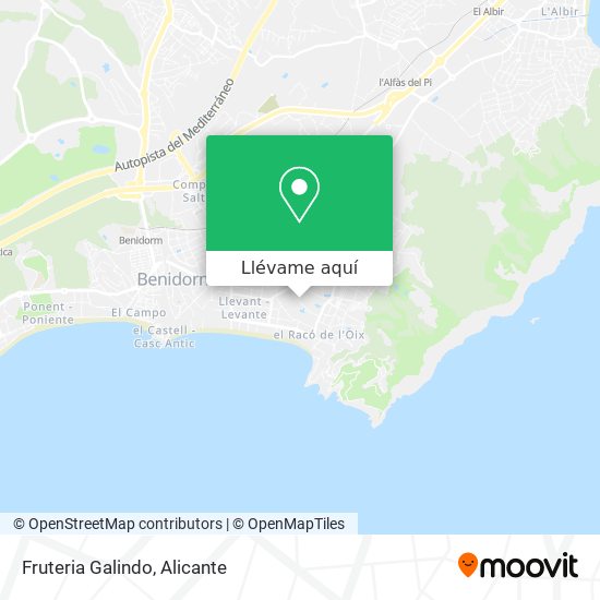 Mapa Fruteria Galindo