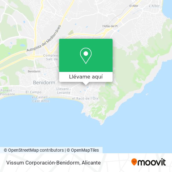 Mapa Vissum Corporación-Benidorm