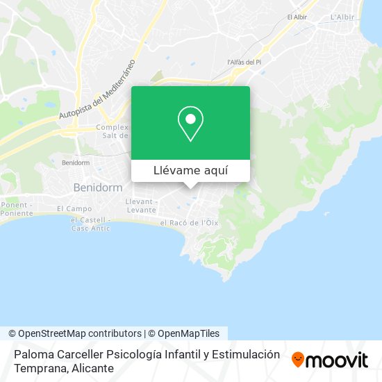 Mapa Paloma Carceller Psicología Infantil y Estimulación Temprana