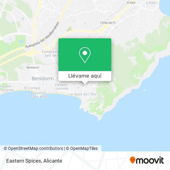 Mapa Eastern Spices