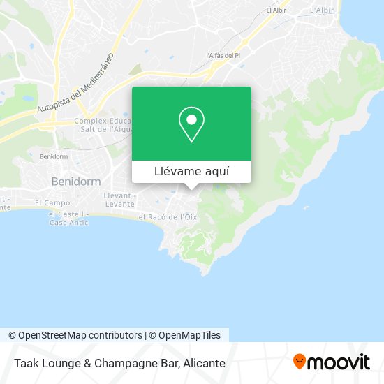 Mapa Taak Lounge & Champagne Bar