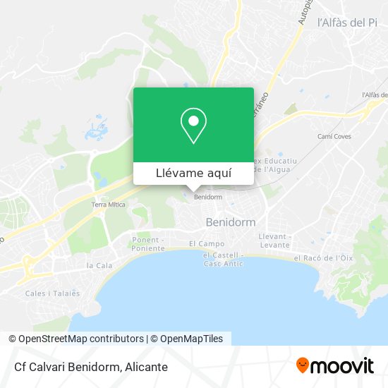 Mapa Cf Calvari Benidorm