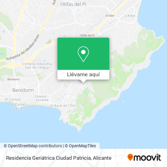 Mapa Residencia Geriátrica Ciudad Patricia