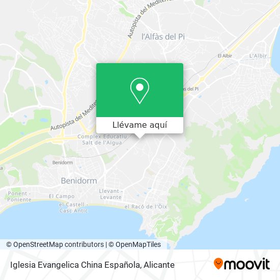Mapa Iglesia Evangelica China Española