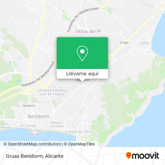 Mapa Gruas Benidorm