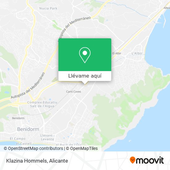 Mapa Klazina Hommels