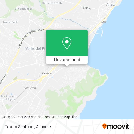 Mapa Tavera Santorini